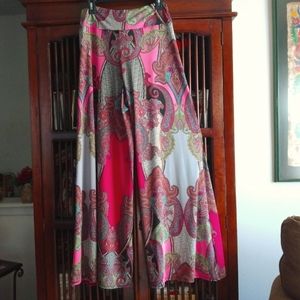 Versona Wide Leg Print Pants